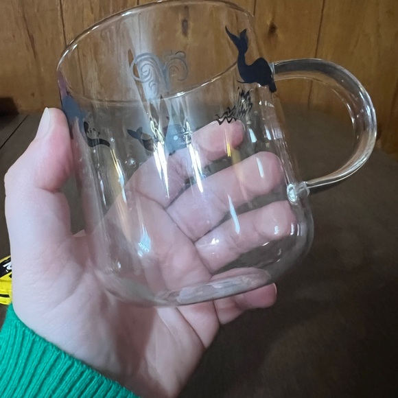 Elitea Clear Glass Mug With Handle Whale Ocean Coffee Mugs Tea Cup - Picture 9 of 9